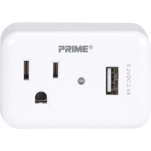 Prime&reg; USB Charger with Surge Protector D. Morneault & Fils