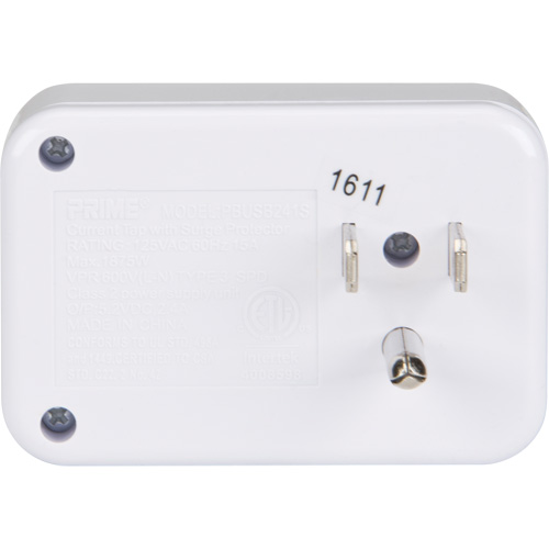 Prime&reg; USB Charger with Surge Protector D. Morneault & Fils