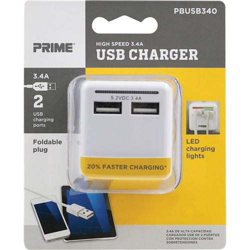 Chargeur USB Prime haute vitesse D. Morneault & Fils