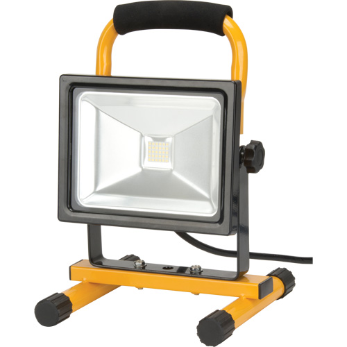 Portable Work Light, LED, 20 W, 2500 Lumens, Aluminum Housing D. Morneault & Fils
