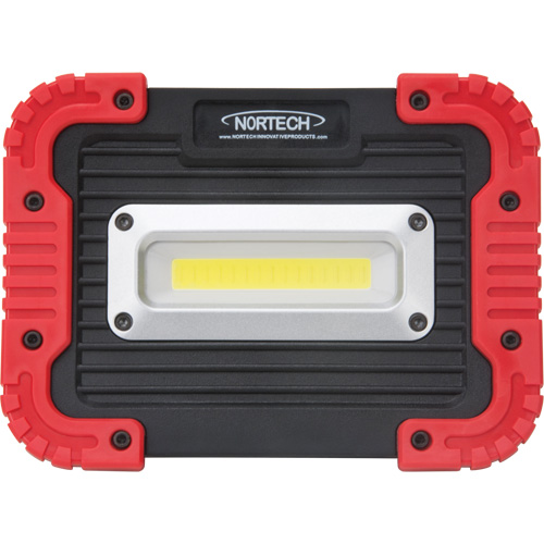 Portable Work Light, LED, 10 W, 1000 Lumens, Plastic Housing D. Morneault & Fils