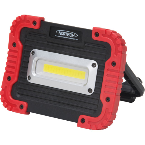 Portable Work Light, LED, 10 W, 1000 Lumens, Plastic Housing D. Morneault & Fils