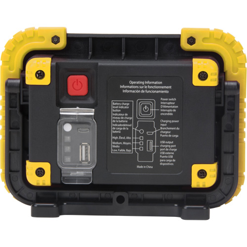 Lampe de travail portative, DEL, 10 W, 1000 lumens, Boîtier en Plastique D. Morneault & Fils