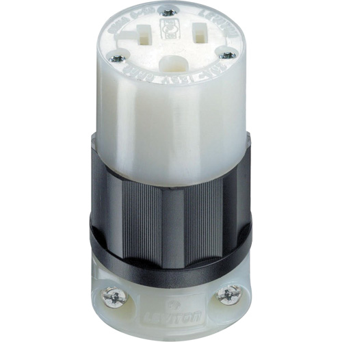 Connecteur verrouillable de calibre industriel, 5-20R, Nylon D. Morneault & Fils