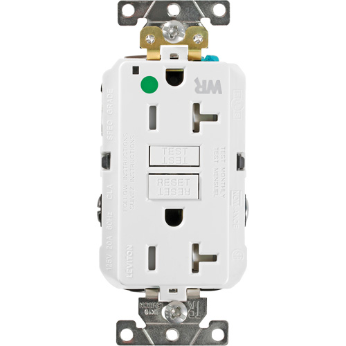 SmartlockPro&reg; Extra Heavy-Duty Self-Test GFCI Receptacle D. Morneault & Fils