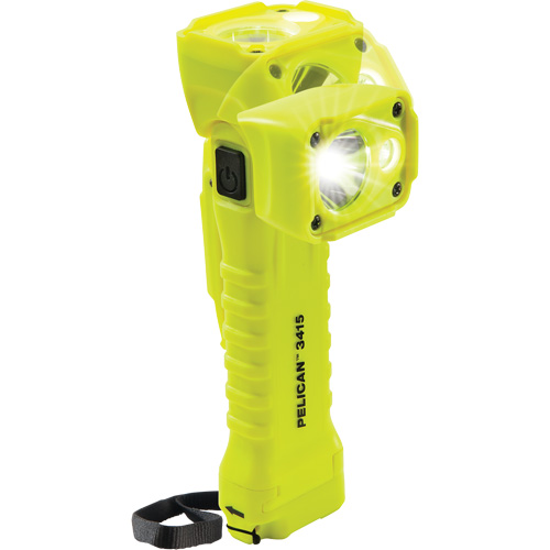 Right Angle Flashlight, LED, 336 Lumens, AA Batteries D. Morneault & Fils