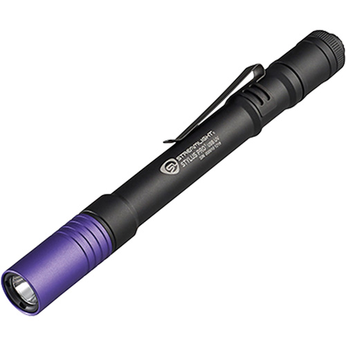 Lampe stylo UV avec port de recharge micro USB Stylus Pro, DEL, Corps en Aluminium, piles Rechargeable, Compris D. Morneault & Fils