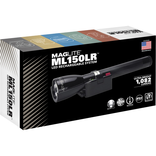 Lampe de poche &agrave; recharge rapide ML150LR(X), DEL, 1082 lumens, Piles Rechargeable D. Morneault & Fils