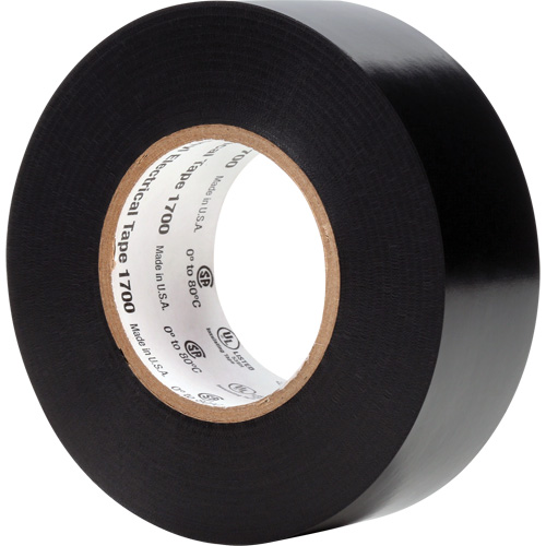 Ruban isolant en vinyle 1700 Temflex, 25,4 mm (1") x 20,1 m (66'), Noir, 7 mils D. Morneault & Fils