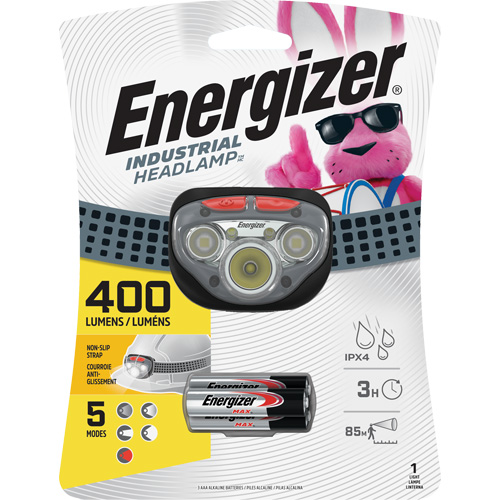 Lampe frontale avec mise au point Vision HD+, DEL, 400 lumens, 3 hres de fonctionnement, piles AAA D. Morneault & Fils