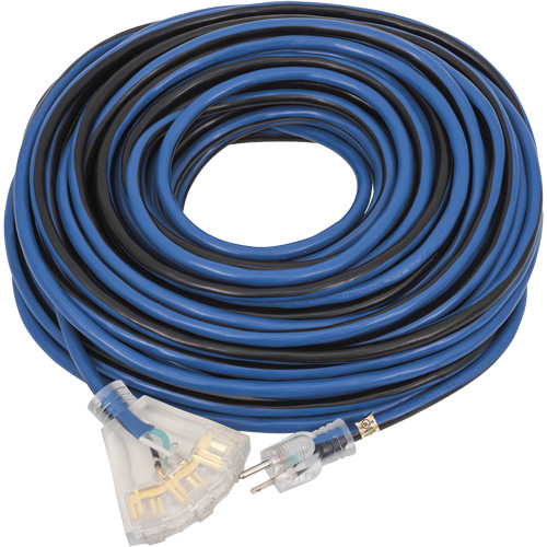 JLEC-12100 Rallonge de qualit&eacute; professionnelle, Int&eacute;rieur/ext&eacute;rieur, SJTOW, AWG 12, 15 A, 100' D. Morneault & Fils