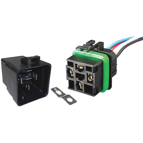 Weather-Resistant Sealed Relay & Pigtail Combo Pack, Mini-Breaker, 30 Amps, 24 V D. Morneault & Fils