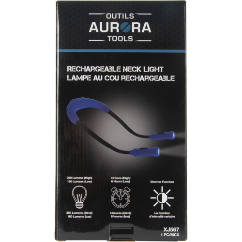 Lampe de travail, Lampe tour de cou, Rechargeable, 300 lumens D. Morneault & Fils
