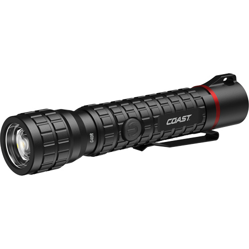G40R Waterproof Flashlight with Twist Focus, LED, 650 Lumens, Rechargeable Batteries D. Morneault & Fils