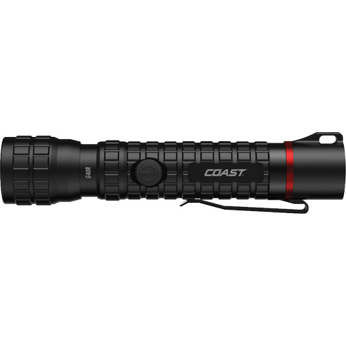 G40R Waterproof Flashlight with Twist Focus, LED, 650 Lumens, Rechargeable Batteries D. Morneault & Fils