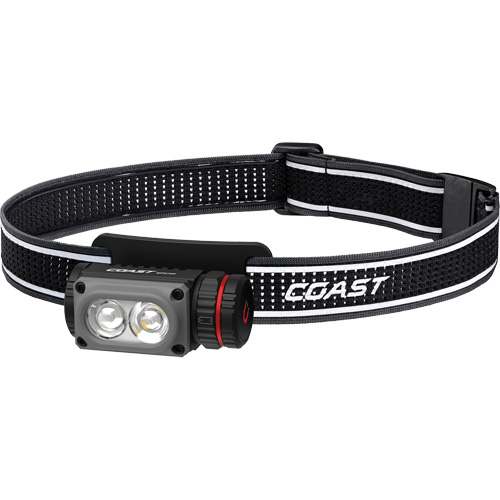 WPH10R Dual Colour Headlamp with Magnet & Clip, LED, 500 Lumens, 3.25 Hrs. Run Time, Rechargeable Batteries D. Morneault & Fils