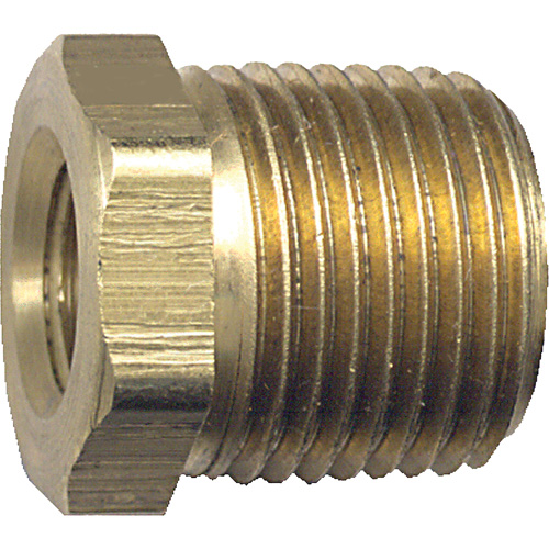 R&eacute;duction m&acirc;le-femelle pour tuyau, 3/8" x 1/4", NPT x FPT, Laiton D. Morneault & Fils
