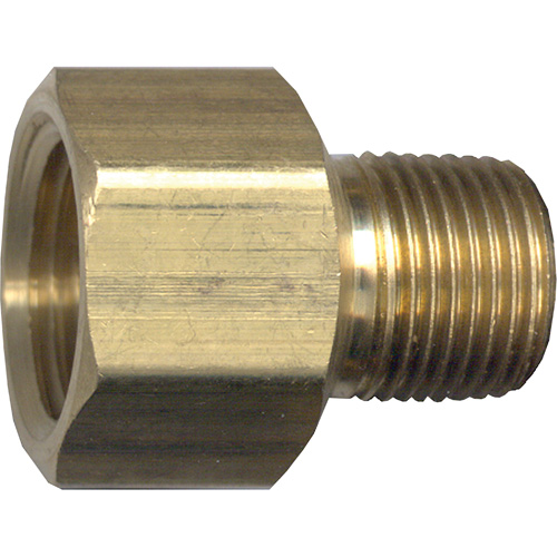 Pipe Adapter, FPT x NPT, 1/4" x 1/8" Dia., Brass D. Morneault & Fils