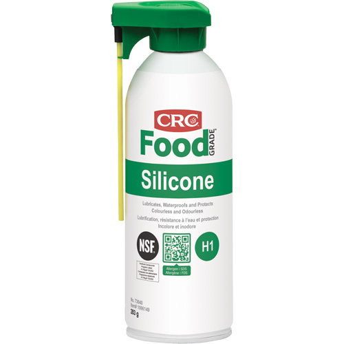 Lubrifiants au silicone pour la transformation alimentaire, Canette a&eacute;rosol D. Morneault & Fils