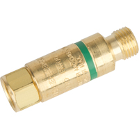 Antiretours pare-flammes - Oxy/gaz combustibles, Gaz combustibles (rouge)/Oxyg&egrave;ne (vert), Style pour chalumeau D. Morneault & Fils