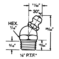 Fitting, 1/8" Thread D. Morneault & Fils
