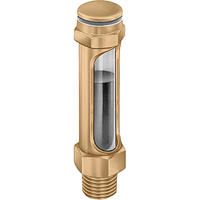 Brass Liquid Level Gauges - Straight, Threaded, 14-1/4" L, 225°F (107.22° C) D. Morneault & Fils