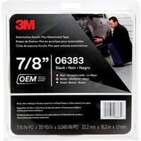 3M Automotive Acrylic Tape, 18 M (60') L x 22 mm (7/8") W, 45 mils, Acrylic D. Morneault & Fils
