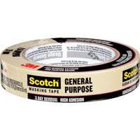 Scotch&reg; General Purpose Masking Tape 2020, 24 mm (1") x 55 m (180'), Tan D. Morneault & Fils