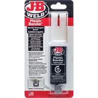 Plastic Bonder Adhesive, 25 ml, Syringe, Two-Part, Black D. Morneault & Fils