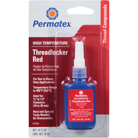 High Temperature Threadlocker, Red, High, 10 ml, Bottle D. Morneault & Fils