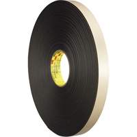 Ruban double face en mousse, 66 m (216') lo x 12,7 mm (1/2") la, 31 mils, Poly&eacute;thyl&egrave;ne D. Morneault & Fils