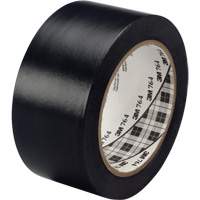 Ruban en vinyle pour travaux g&eacute;n&eacute;raux 764, 25,4 mm (1") la x 32,9 m (108') lo, 5 mils, Noir D. Morneault & Fils