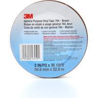 Ruban en vinyle pour travaux g&eacute;n&eacute;raux 764, 50,8 mm (2") la x 32,9 m (108') lo, 5 mils, Brun D. Morneault & Fils