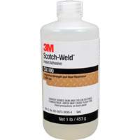 Scotch-Weld Instant Adhesive CA100, Off-White, Bottle, 1 lbs. D. Morneault & Fils