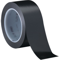 Ruban en vinyle 471, 12 mm (1/2") la x 32,9 m (108') lo, 5,3 mils, Noir D. Morneault & Fils