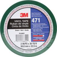 471 Vinyl Tape, 50.8 mm (2") W x 32.9 m (108') L, 5.2 mils, Green D. Morneault & Fils