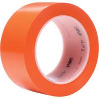 471 Vinyl Tape, 50.8 mm (2") W x 32.9 m (108') L, 5.2 mils, Orange D. Morneault & Fils