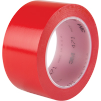 471 Vinyl Tape, 50.8 mm (2") W x 32.9 m (108') L, 5.3 mils, Red D. Morneault & Fils