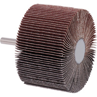 Mounted Flap Wheel, A80 Grit, 3" x 2" x 1/4" D. Morneault & Fils