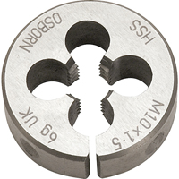 Split Circular Die, M10 X 1.5 Thread, High Speed Steel D. Morneault & Fils