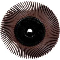 Radial Bristle Brushes for Bench Grinders, 36X Grit, 6" Dia. D. Morneault & Fils
