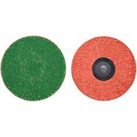 Zirc Plus Quick-Change Cloth Disc, 3" Dia., 120 Grit, Zirconia Alumina D. Morneault & Fils
