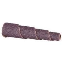 Cartouche de bande abrasive conique ALO, 60 Grain, 1" dia., Oxyde d'aluminium, 2" lo, 3/16" Dimension de l'arbre D. Morneault & Fils
