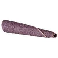 Cartouche de bande abrasive conique ALO, 100 Grain, 5/16" dia., Oxyde d'aluminium, 1-1/2" lo, 1/4" Dimension de l'arbre D. Morneault & Fils