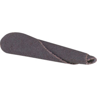 Cartouche de bande abrasive conique ALO, 320 Grain, 3/16" dia., Oxyde d'aluminium, 1" lo, 1/8" Dimension de l'arbre D. Morneault & Fils