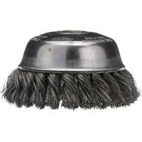 Knotted Cup Brush, 4" Dia. x 5/8"-11 Arbor D. Morneault & Fils