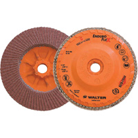 Disque &agrave; lamelles Enduro-Flex, 4-1/2" x 5/8"-11, Type 27, Grain 60, Alumine de zirconium D. Morneault & Fils