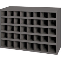 Armoires pour bacs de rangement en acier, 33-3/4" la x 8-1/2" p x 22-1/4" h, Gris D. Morneault & Fils