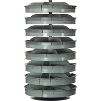 Rotabin&reg; Storage Units, 500 lbs. Capacity per Level, 8 Level, 66" H x 34" Dia. D. Morneault & Fils