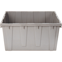 Contenant emboîtable, 21,1" la x 17,7" p x 12" h, Gris D. Morneault & Fils